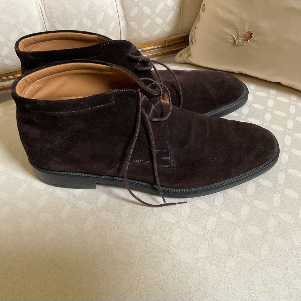 Salvatore Ferragamo Men’s Suede Desert Boots size 10.5